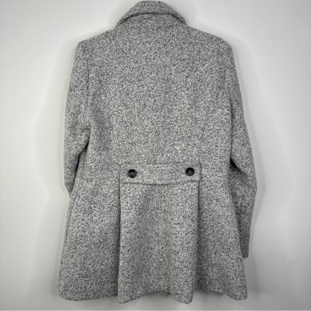 A New Day Collared Button-up Pocketed Double-Breasted Overcoat gray Women’s L - Picture 3 of 4